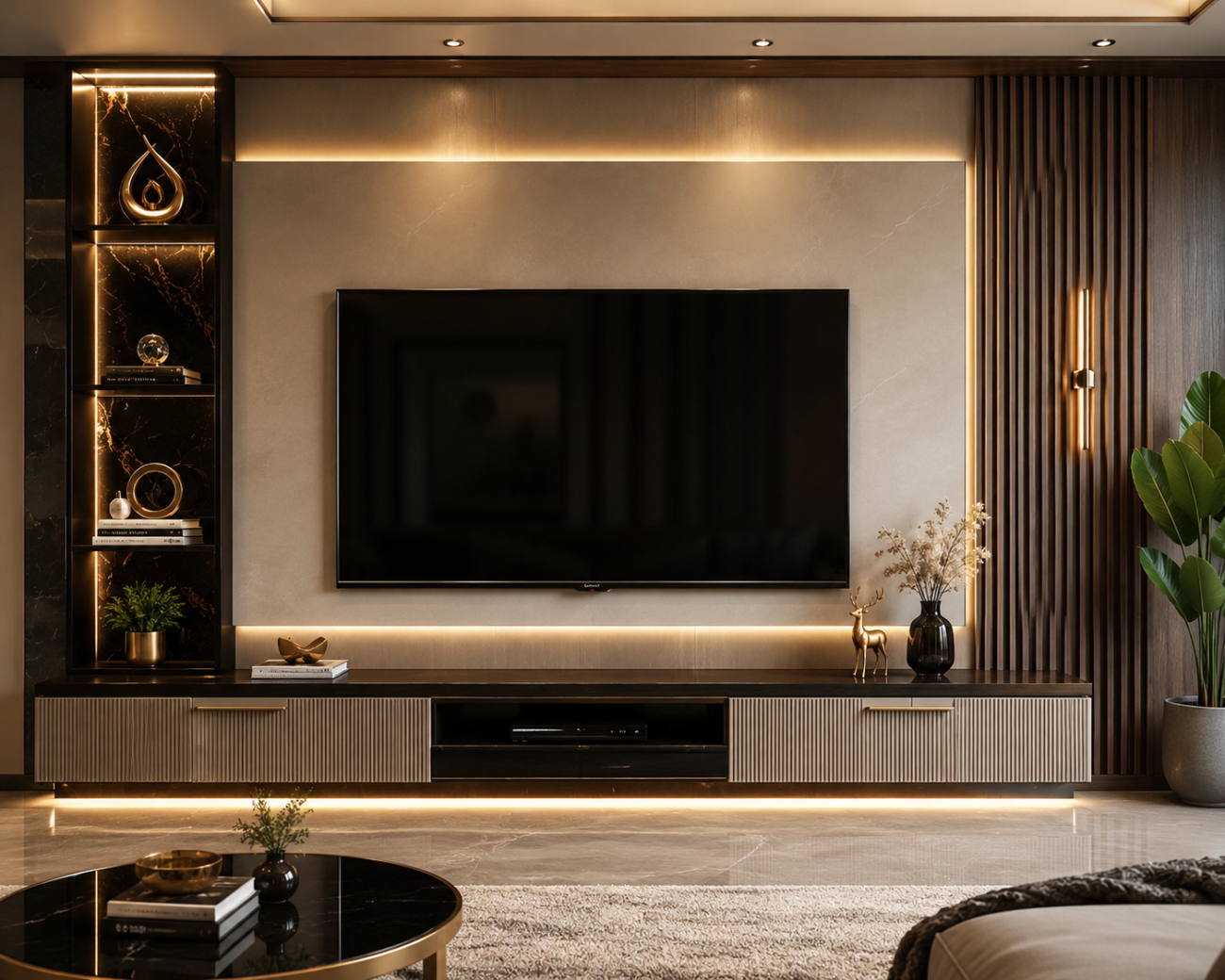 LuxeFlute TV Console