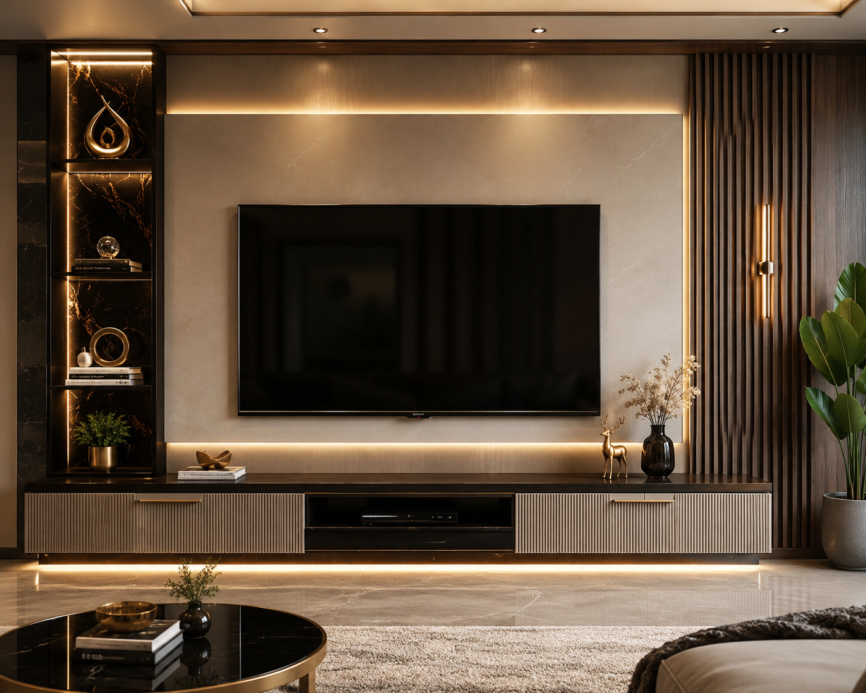 LuxeFlute TV Console